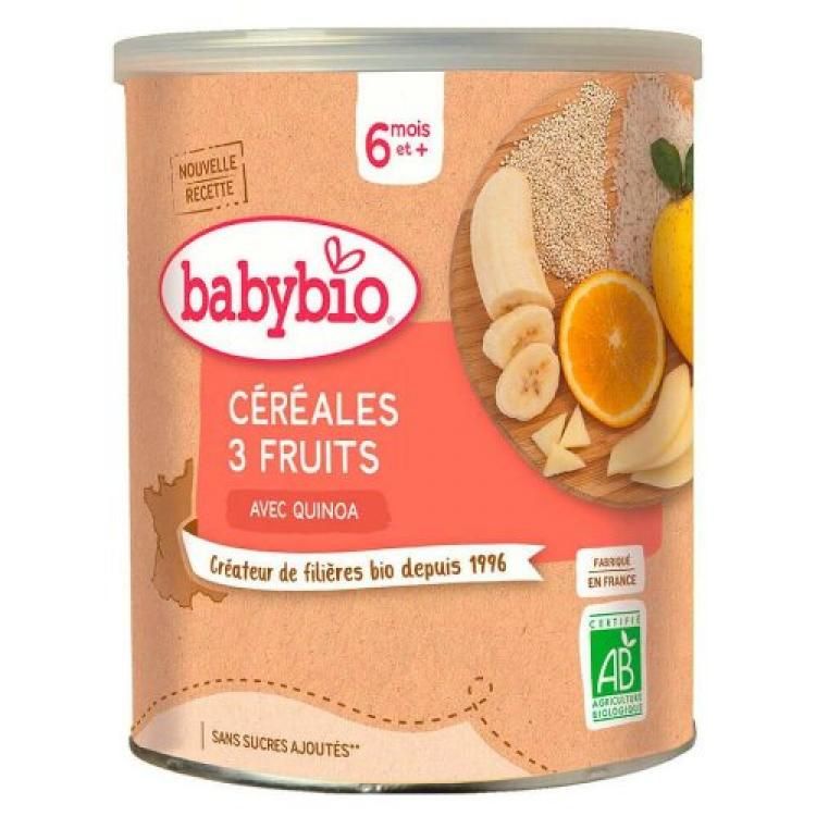 BABYBIO nemliečna rýžovoquinoová kaša s ovocím 220 g