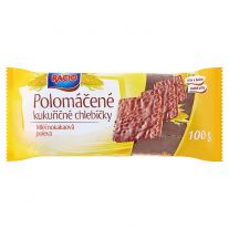 Racio Polomáčané kukuričné chlebíčky mliečnokakaová poleva 100 g
