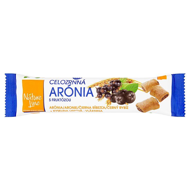ARÓNIA  celozrnné suš. plnené náplňou z aronie a čier. ríbezlí 65g
