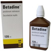 BETADINE Dezinfekčné mydlo 75 mg/ml 120 ml