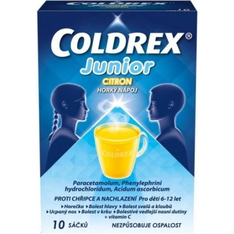COLDREX Junior citrón vrecúška 10 ks