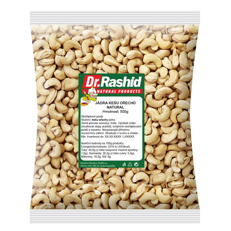 DrR Kešu orechy natural  500g
