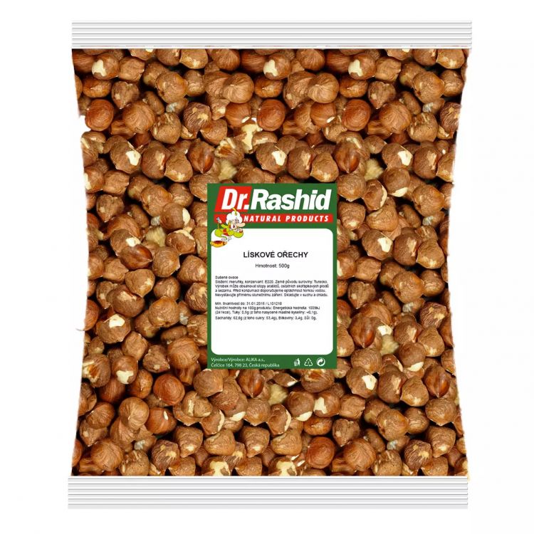 DrR Lieskové orechy natural 500g
