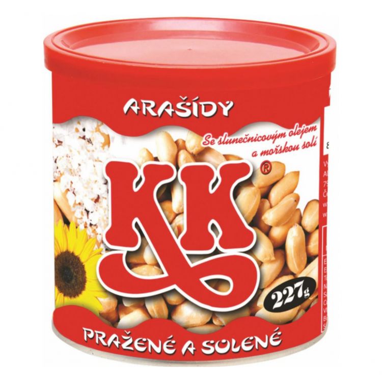 KK arašídy pražené solené 227g