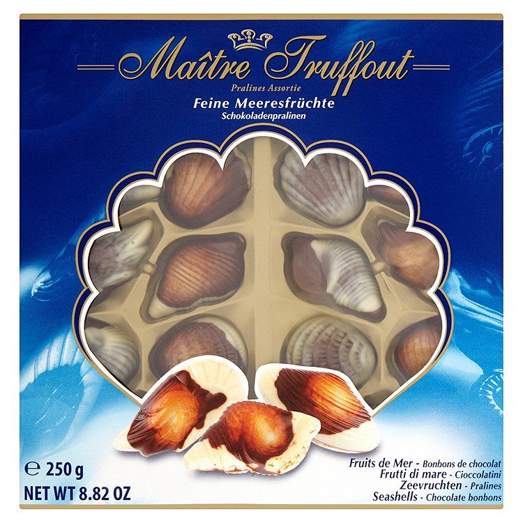 Maitre Truffout Morské plody čokoládové pralinky s lieskoorechovou krémovou náplňou 250 g