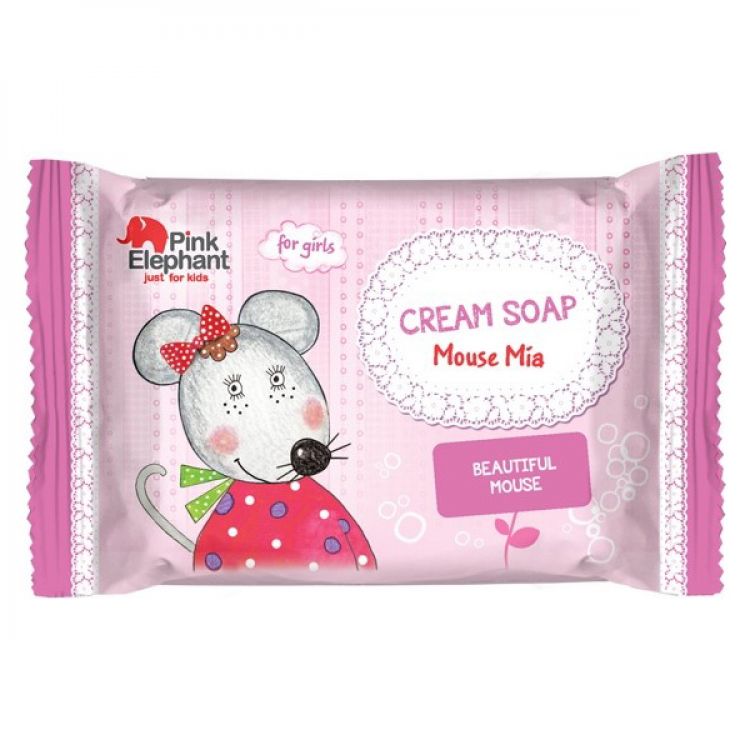 Pink Elephant detské mydlo myška Mia 90 g