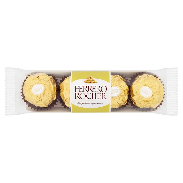 Ferrero Rocher Oblátky poliate mliečnou čokoládou s drvenými lieskovcami 50 g - eDELIA.sk