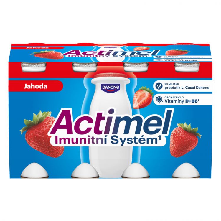 Actimel Jahoda 8x100g