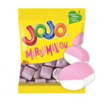JOJO Marshmallow penové cukríky s príchuťou jahody a vanilky 80 g