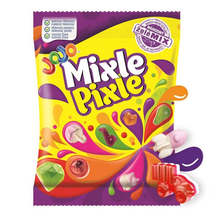JOJO Mixle Pixle želé cukríky s ovocnými príchuťami 80 g