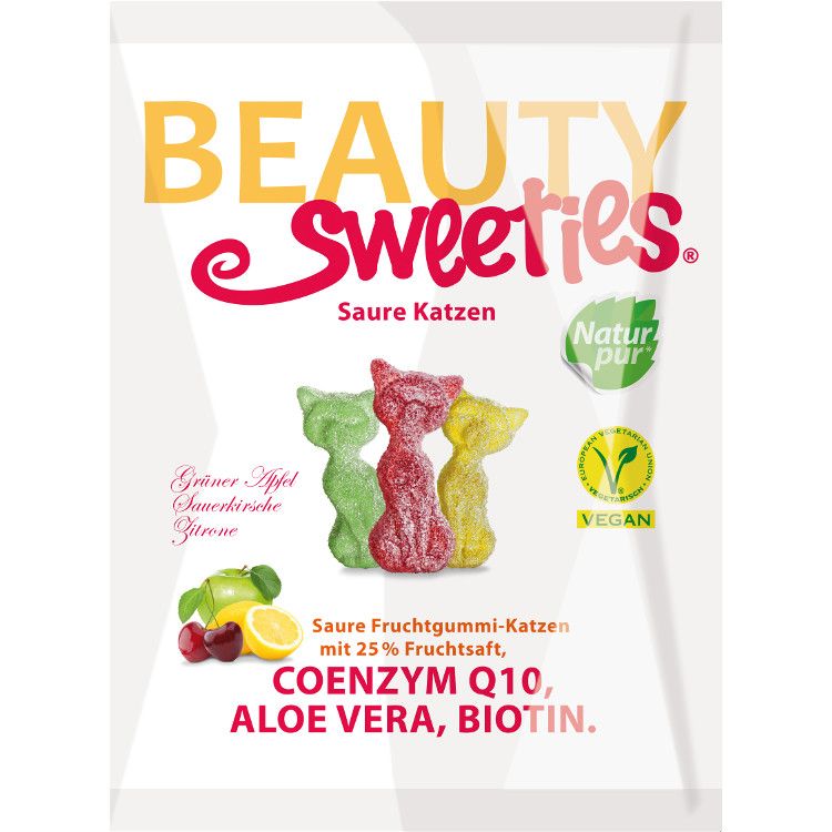 Beauty sweeties kysle ovocné želé mačičky 125g - eDELIA.sk