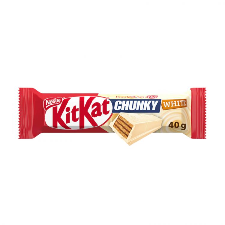 KITKAT CHUNKY čokoládová tyčinka s oplátkou v bielej čokoláde 40g