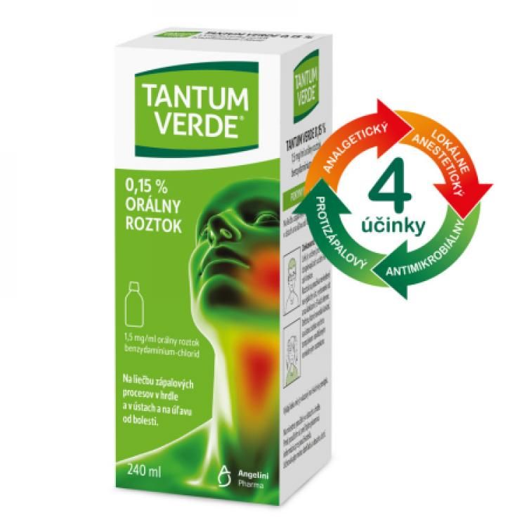 TANTUM VERDE 0,15 % roztok 240 ml