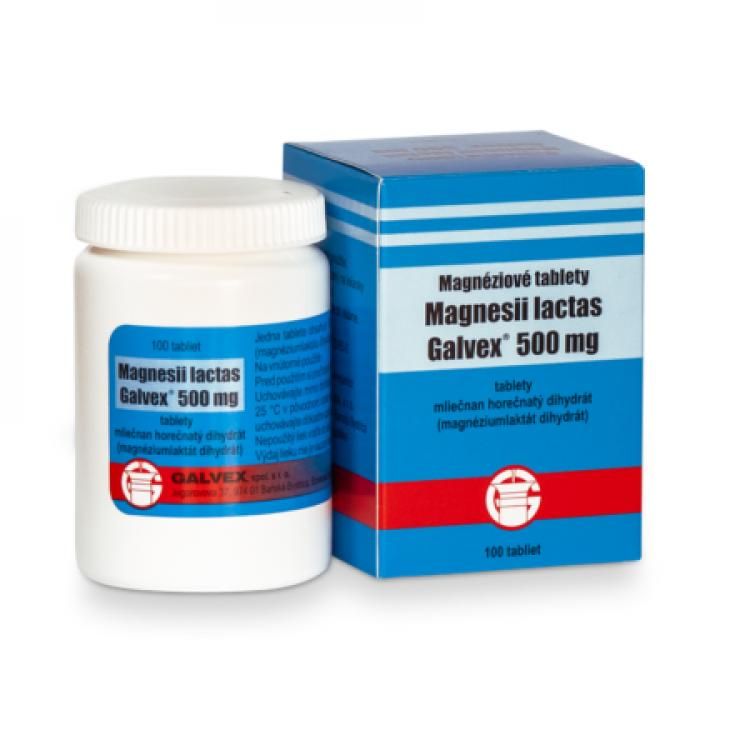 MAGNESII Lactas 500 mg 100 tabliet