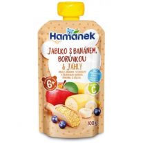 Hamánek Jablko s banánom, čučoriedkami a pšenom 100 g
