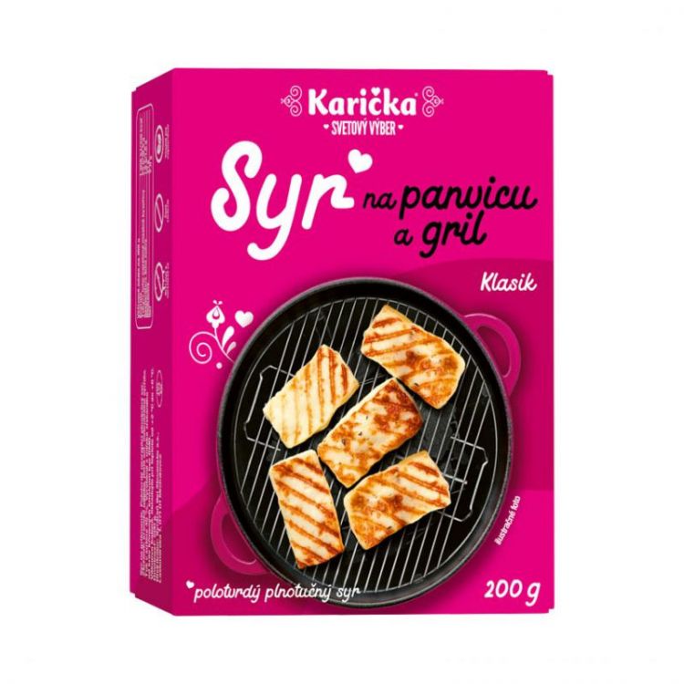 Karička syr na gril typu Halloumi - čistý 200 g