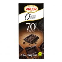 VALOR Čokoláda bez cukru 70% 100 g