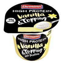 Ehrmann High proteín puding TOPPING vanilla  200 g