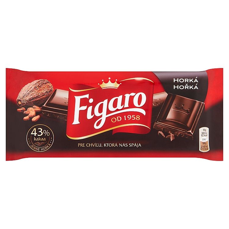 Figaro horká čokoláda 43% kakaa 90 g