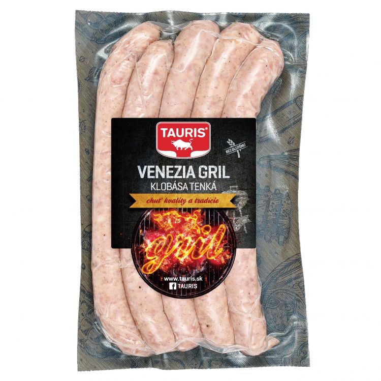 Tauris Venezia gril klobáska tenká 220g VB