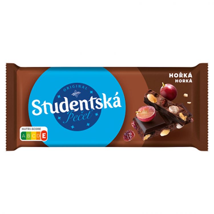 ORION ŠTUDENTSKÁ PEČAŤ horká čokoláda s arašidmi, hrozienkami a želé 170 g