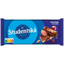 ORION ŠTUDENTSKÁ PEČAŤ mliečna čokoláda s arašidmi, hrozienkami a želé 170 g