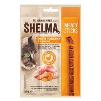 Shelma Snack Mačka GF Hydina  mäsité tyčinky  15 g 