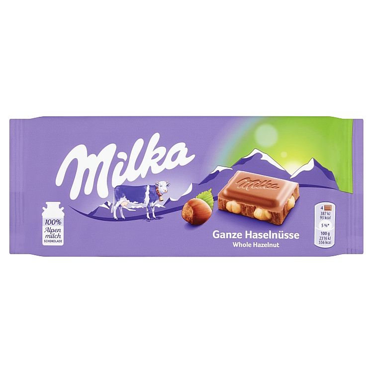 Milka Tabuľková čokoláda s celými orechami 95 g