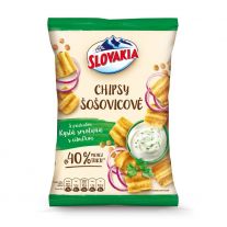 Slovakia Chipsy Šošovicové s príchuťou Kyslá Smotana s Cibuľkou 65 g