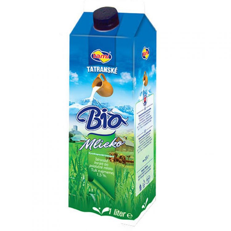 Tami Tatranské BIO Čerstvé mlieko 1,5% 1 l