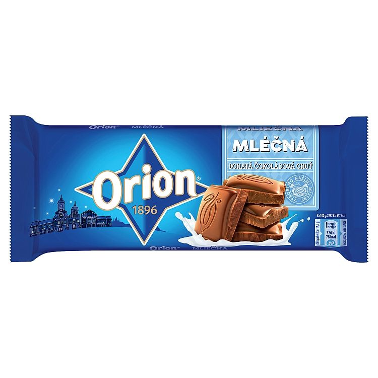 Orion Mliečna čokoláda 100 g - eDELIA.sk