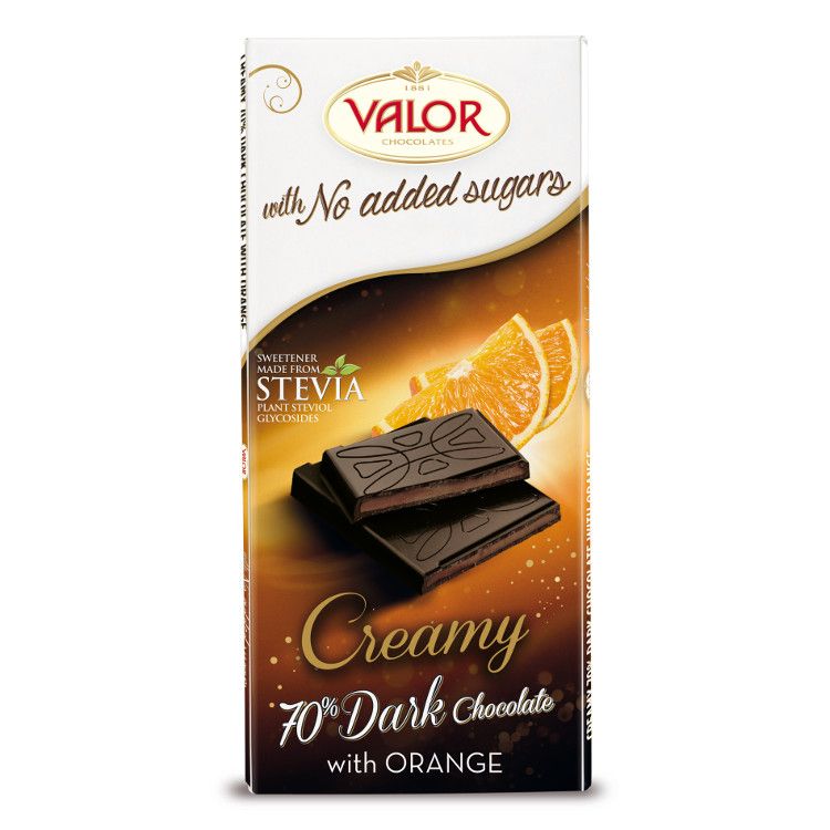 Valor stevia creamy 70% Dark Choco,100g - eDELIA.sk