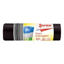 Zorex vrecia na odpadky 60 l /čierné/ 20 ks