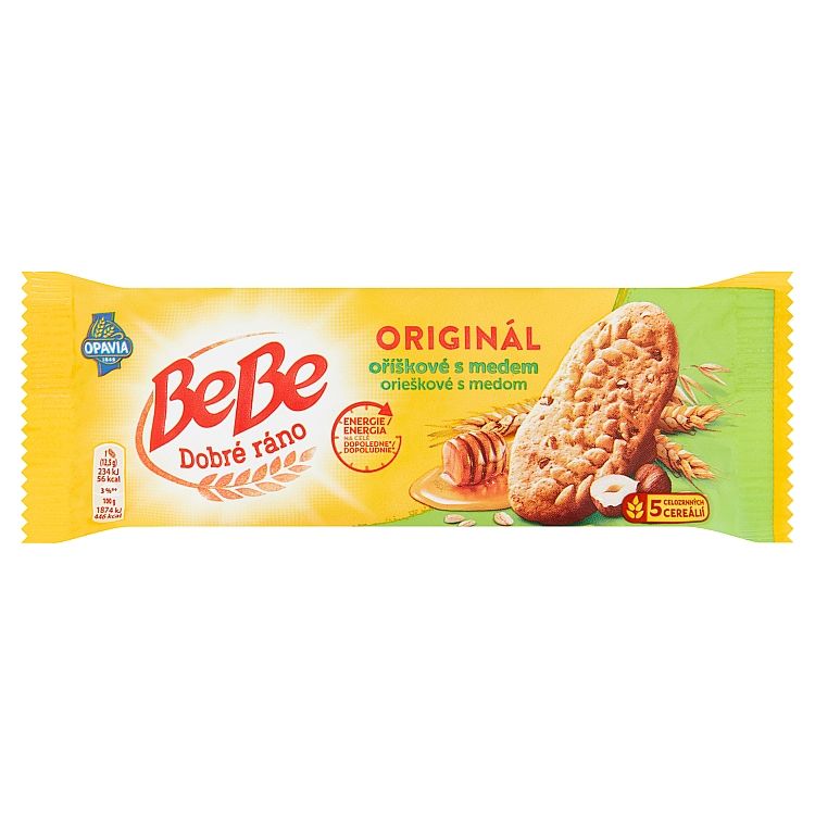 Opavia BeBe Dobré Ráno sušienky orieškové s medom 50 g