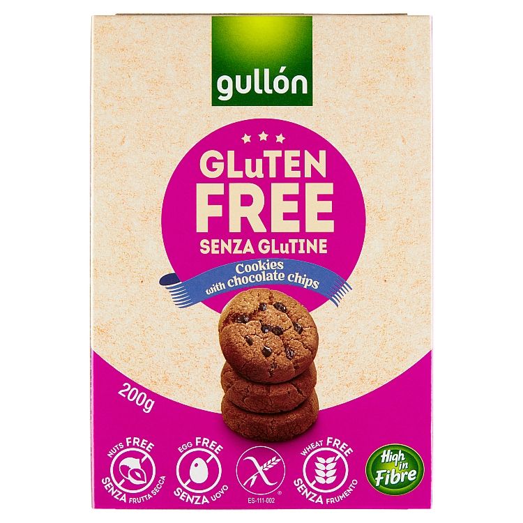 Gullón Bezgluténové sušienky s kúskami čokolády 200g - eDELIA.sk