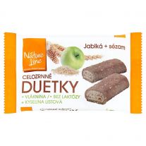 DUETKY celozrnné sušienky s jablkami a sezamom 50g