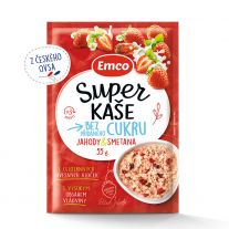 Emco Super kaša bez pridaného cukru jahody & smotana 55 g