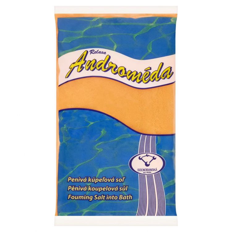 RELAXA ANDROMÉDA soľ do kúpeľa 1kg Mandarínka (penivá)