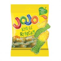 JOJO Kyslé rybičky želé cukríky s ovocnými príchuťami 170 g