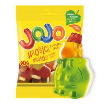 JOJO Hrošíky želé cukríky s ovocnými príchuťami s náplňou 80 g