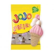 JOJO Zmrzlinky penové želé cukríky s ovocnými príchuťami 80 g