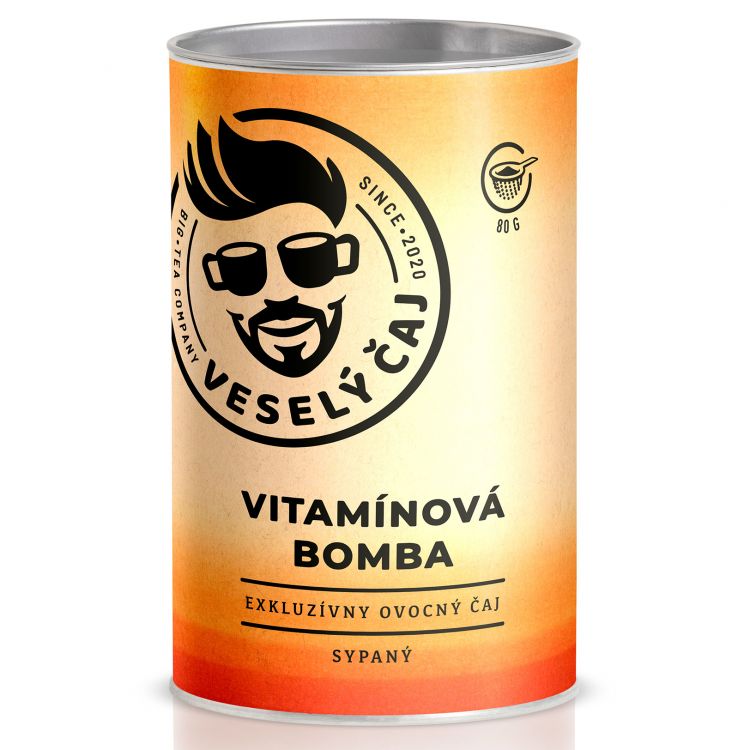 Veselý čaj Vitamínová Bomba ovocný sypaný čaj 80 g