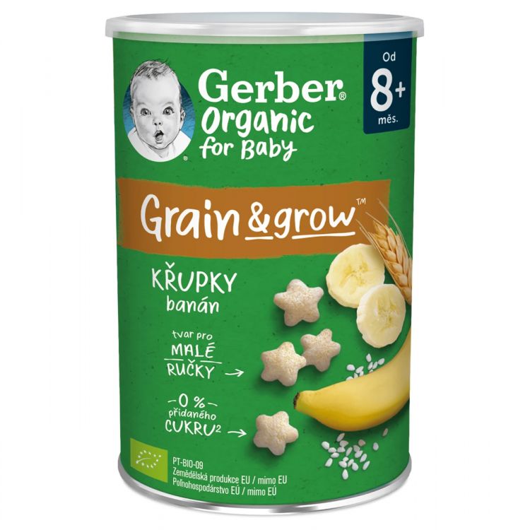 GERBER Organic chrumky banánové 35 g