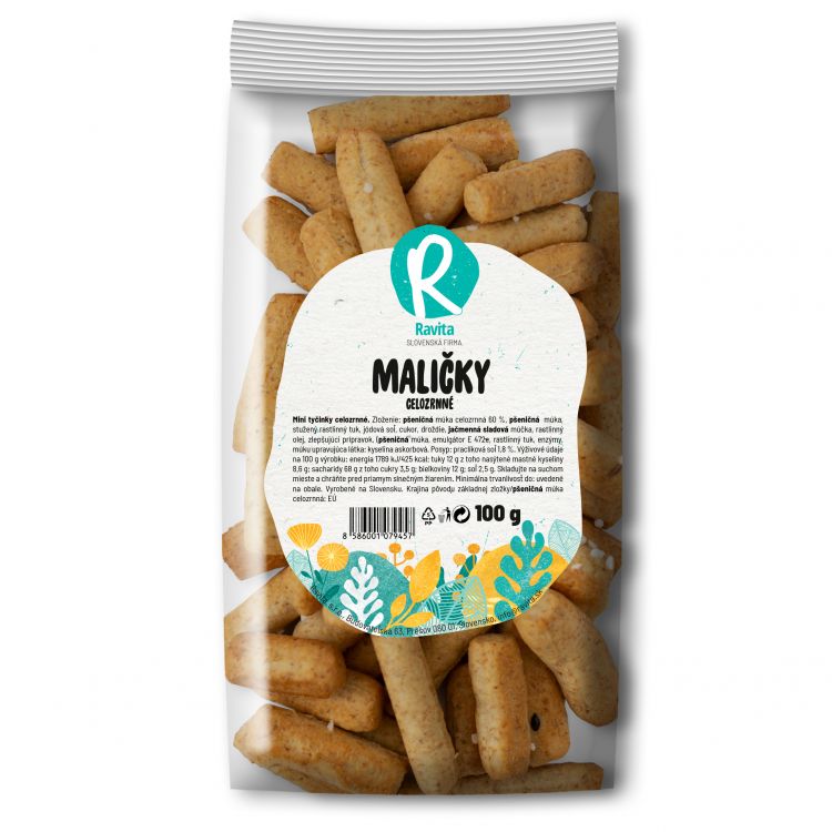 Ravita Tyčinky celozrnné maličky 100 g
