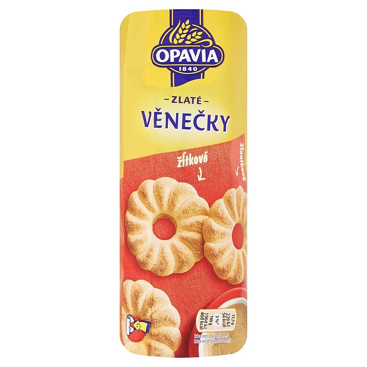 Opavia Zlaté Venčeky žĺtkové 150 g