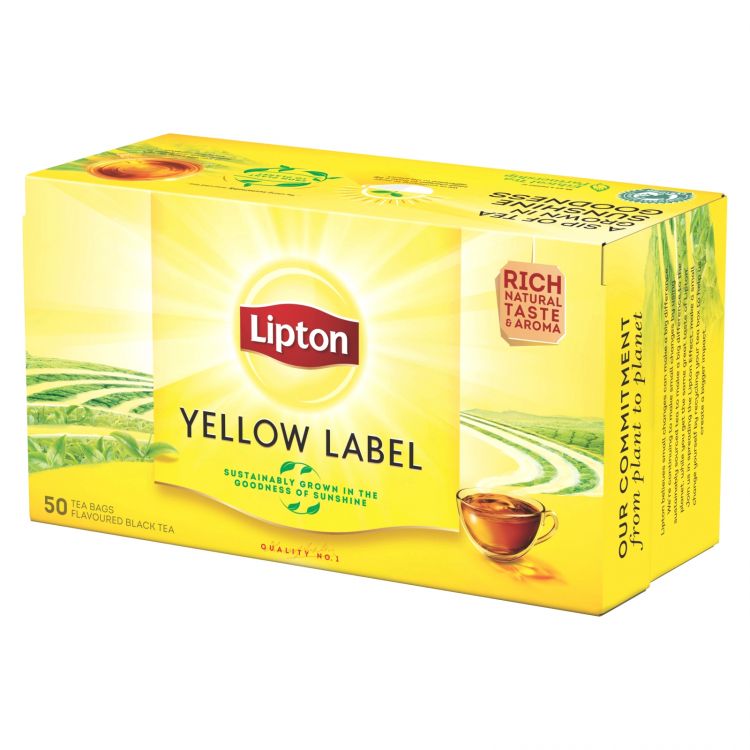 Lipton Yellow label čierny čaj 50x2 g