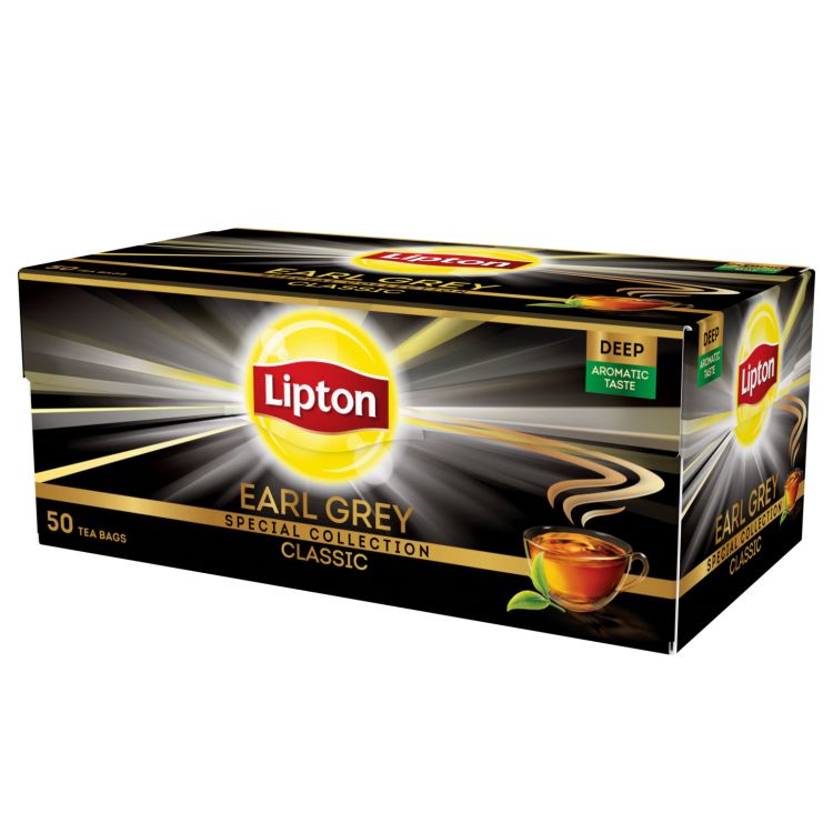 Lipton Earl grey čierny čaj 50x1,5 g