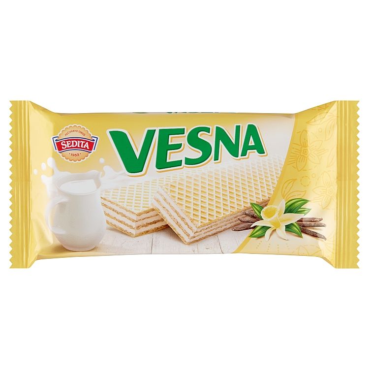 Sedita Vesna Oblátky s mliečnou krémovou náplňou so smotanovo vanilkovou arómou 50 g - eDELIA.sk