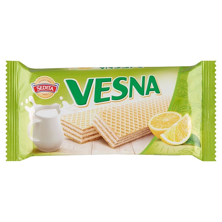 Sedita Vesna Oblátky s mliečno-citrónovou krémovou náplňou 50 g