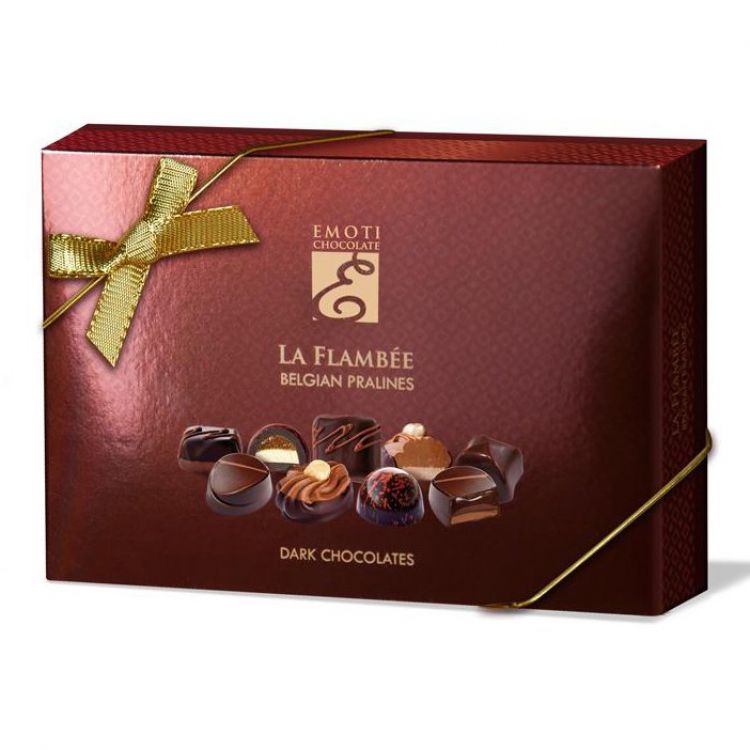 Emoti La Flambee Belgické pralinky v horkej čokoláde 120 g